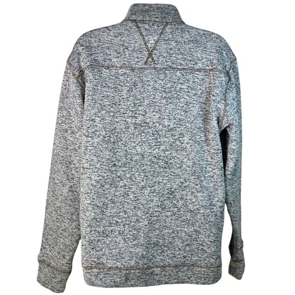 Weatherproof Vintage Heather Gray Button Neck Polyester Sweater S - Picture 2 of 8